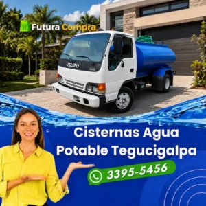 Pipa de agua para llenado de cisterna, deposito de agua de suelo o tanques elevados rotoplas, con servicio a domicilio en Tegucigalpa
